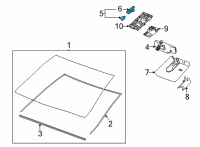 OEM Cadillac Sensor Diagram - 84748631