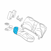 OEM Mercury Grand Marquis Seat Cushion Pad Diagram - 5W7Z-54600A88-BA