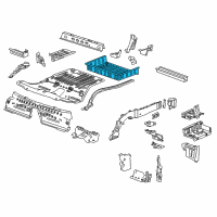 OEM Cadillac ATS Rear Floor Pan Diagram - 22860844