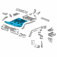 OEM Cadillac Center Floor Pan Diagram - 84137602