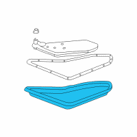 OEM Chevrolet Cavalier Pan-Automatic Transmission Oil Diagram - 8643574