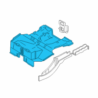 OEM 2002 Ford Focus Rear Floor Pan Diagram - 6S4Z-6311215-A