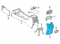 OEM 2022 Toyota Corolla Cross Rear Panel Diagram - 58923-0A090-C0