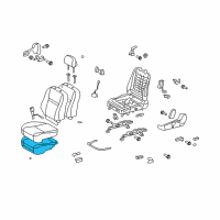 OEM 2010 Toyota Corolla Seat Cushion Pad Diagram - 71512-12360