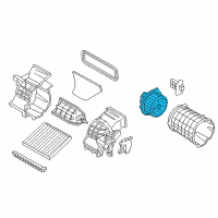 OEM 2017 Kia Rio Motor Assembly-Blower Diagram - 971111W100