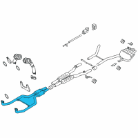 OEM BMW 650i Front Pipe Diagram - 18-30-7-635-558