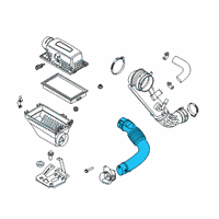 OEM 2022 Ford Explorer TUBE - AIR CLEANER INTAKE Diagram - M1MZ-9A624-B