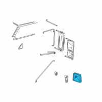 OEM 2000 GMC C2500 Head, Mirror-Convex Diagram - 15635744