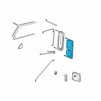 OEM 1998 GMC C1500 Head & Loop Asm, Mirror RH Diagram - 15635588