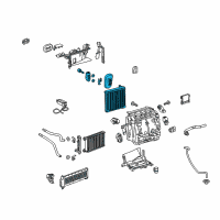 OEM Toyota C-HR Evaporator Core Diagram - 88501-F4020