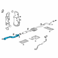 OEM 2018 Chevrolet Equinox Front Pipe Diagram - 84402044