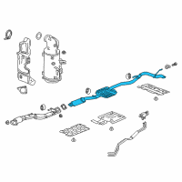 OEM GMC Terrain Muffler & Pipe Diagram - 84276458