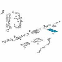 OEM 2018 Chevrolet Equinox Heat Shield Diagram - 23462780