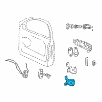 OEM Jeep Grand Cherokee Lower Door Hinge Driver Side Left Front Diagram - 55136481AE