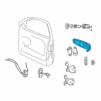 OEM 2002 Jeep Grand Cherokee Handle-Exterior Door Diagram - 55135636AD