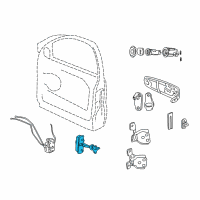 OEM 2004 Jeep Grand Cherokee Arm-Front Door Diagram - 55135591AC