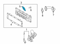 OEM 2020 Hyundai Sonata Gasket-EGR Pipe Diagram - 28491-2J000