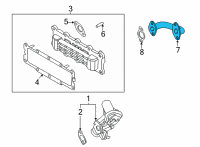 OEM 2022 Hyundai Sonata Pipe-EGR In "B" Diagram - 28462-2J000