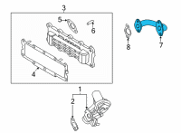 OEM 2021 Hyundai Sonata Pipe-EGR In "B" Diagram - 28462-2J000