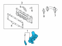 OEM 2022 Hyundai Elantra Valve Assembly-EGR Diagram - 28400-2J310