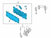 OEM 2020 Hyundai Sonata EGR Cooler Diagram - 28460-2J300