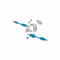 OEM 1999 Ford Mustang Driveshaft Diagram - XR3Z4K138AA