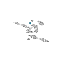 OEM Ford Mustang Axle Assembly Insulator Diagram - F3SZ-4B424-A