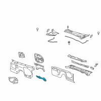 OEM 2012 Chevrolet Camaro Insulator-Plenum Panel Diagram - 92195864