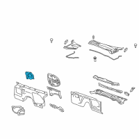 OEM 2015 Chevrolet Camaro Insulator, Dash Panel Outer Lower Diagram - 20969567