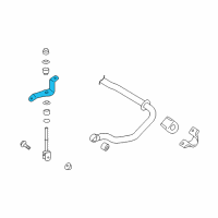 OEM 2018 Lexus LX570 Bracket, Rear Stabilizer End, RH Diagram - 48836-60080