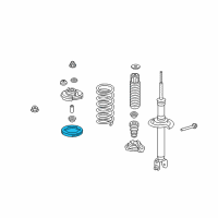 OEM Honda Accord Rubber, Rear Spring Mounting Diagram - 52686-TA5-A51