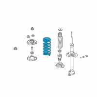 OEM Honda Accord Spring, Rear Diagram - 52441-TA5-A02