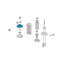 OEM 2012 Honda Accord Base, Rear Shock Absorber Mounting Diagram - 52675-TA5-A51