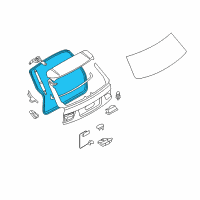 OEM 2013 BMW X5 Trunk Lid Gasket Diagram - 51-76-7-177-284