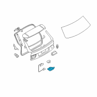 OEM 2006 BMW 325xi Trunk Lid Lock Diagram - 51-24-7-308-844