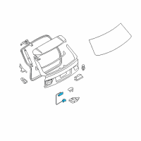 OEM BMW X5 Bowden Cable, Trunk Lid Diagram - 51-24-7-170-936