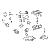 OEM 1999 Toyota Land Cruiser Lower Timing Cover Gasket Diagram - 11338-AC010