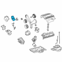 OEM 2004 Toyota Tundra Inner Timing Cover Diagram - 11341-50030