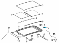 OEM Toyota Highlander Motor Diagram - 63260-0E140