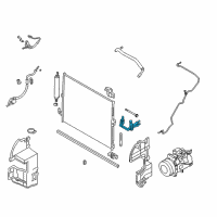 OEM 2010 Infiniti FX35 Pipe-Cooler, CONDENSER To Tank Diagram - 92446-1BA0A