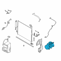 OEM 2009 Infiniti EX35 Compressor - Cooler Diagram - 92600-JK21B