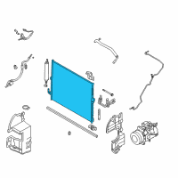 OEM 2009 Infiniti EX35 Condenser Assy Diagram - 92110-1BA0A