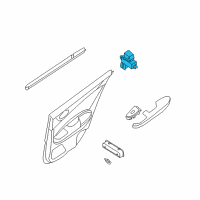 OEM 2010 Nissan Maxima Switch Assy-Power Window, Rear Diagram - 25421-9N00A