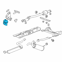 OEM 2016 Chevrolet Cruze Heat Shield Diagram - 55569314