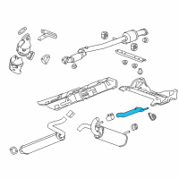 OEM Chevrolet Cruze Limited Tailpipe Diagram - 13343365