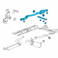 OEM 2012 Chevrolet Cruze Converter & Pipe Diagram - 42426782