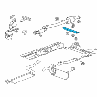 OEM 2018 Buick Cascada Front Pipe Bracket Diagram - 13258290