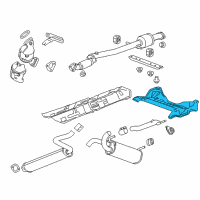 OEM 2012 Buick Verano Heat Shield Diagram - 13253836