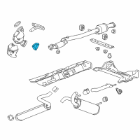 OEM Chevrolet Converter & Pipe Gasket Diagram - 13252501