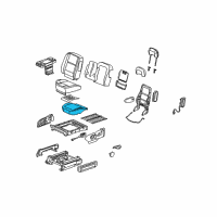 OEM Pontiac Montana Pad Asm, Driver Seat Cushion Diagram - 19121644